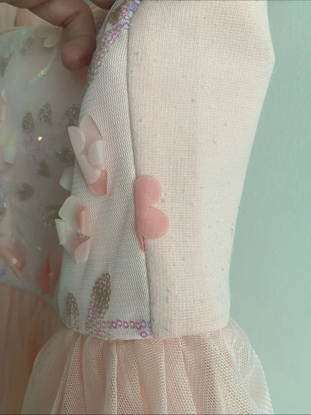 Pink Floral Tulle Party Dress Cat and Jack size 4/5 xs